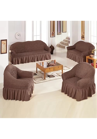 Upmall Bürümcük Koltuk , Çekyat Örtüsü, Kılıfı 3311 Koyu Kahve