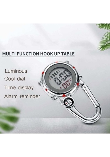 Pazly Dağ Tırmanışı Saati Çok Fonksiyonlu Paslanmaz Çelik Kancalı Kırmızı Saat Çok Renkli