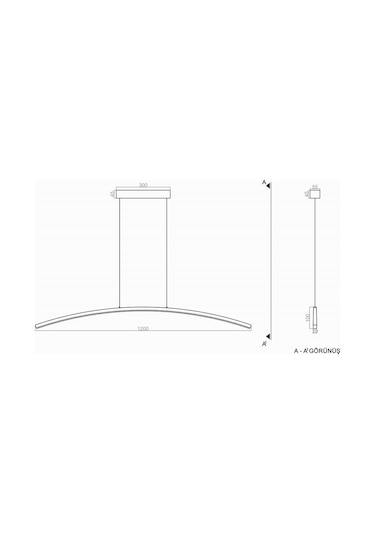 Tra30068 Eco 120 Cm Led Avize Sarkıt Yay