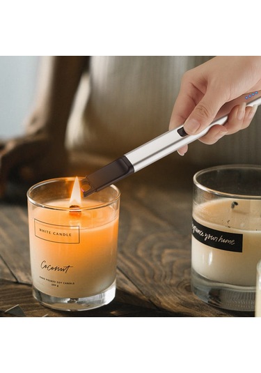 Moveevo "usb Şarjlı Rüzgara Dayanıklı Ark Ateşleme Çakmak - Bbq, Kamp Ve Mutfak İçin" Yeşil