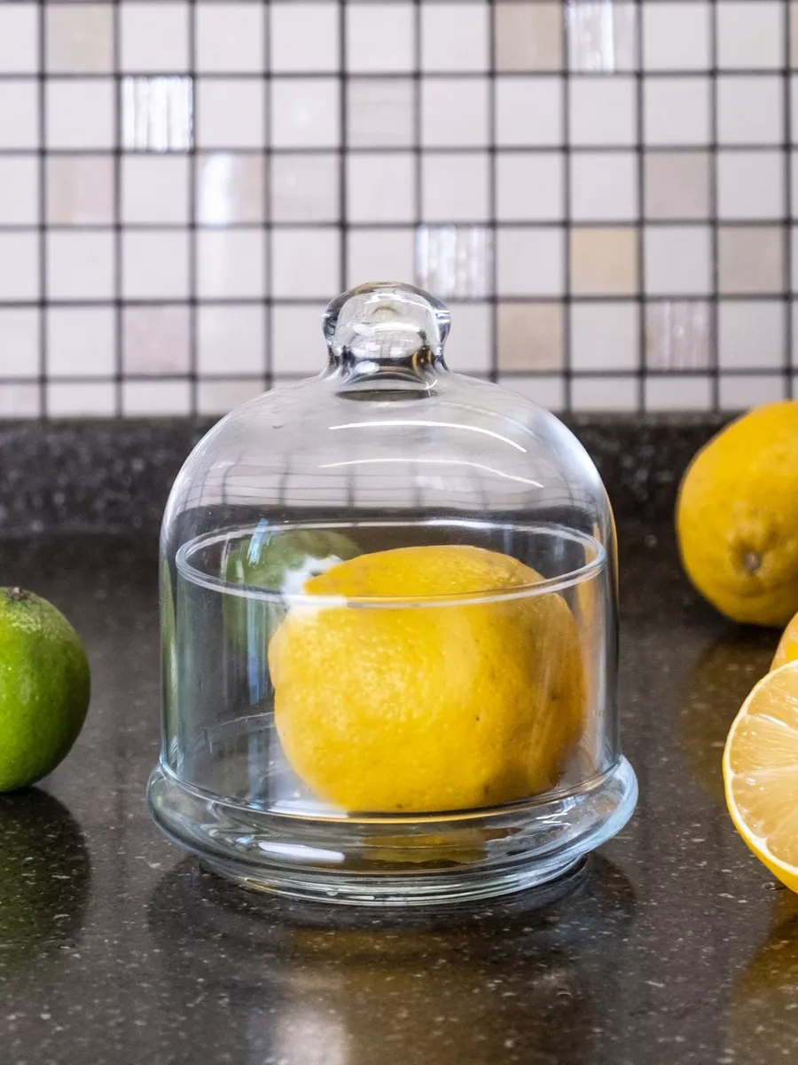 Pasabahce Kapaklı Cam Şekerlik 500 Ml. 188947689 Beyaz