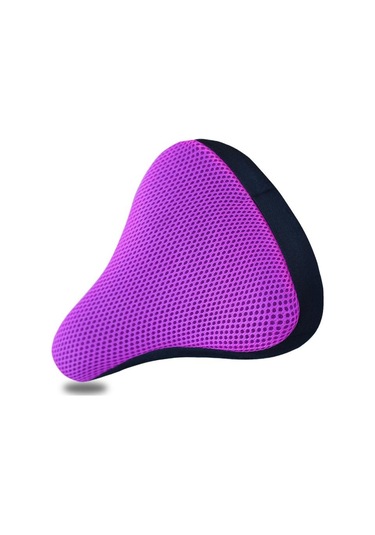 Mor Bisiklet Sele 3d Yumuşak Bisiklet Koltuğu Kapağı Bisiklet Silikon Koltuk Minderi Bisiklete Binme Mor