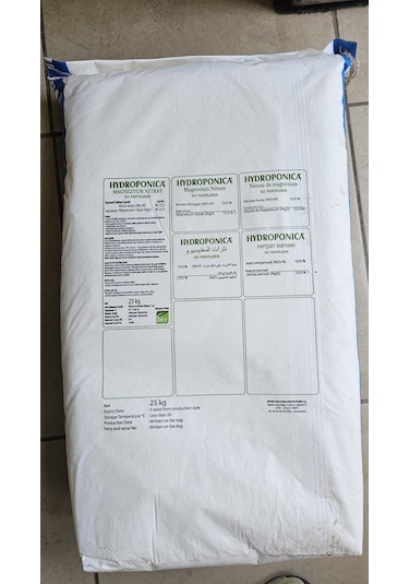 Magnezyum Nit-rat 10-0-0+ 15 Mgo Magnezyum Gübre 2,5 Kg