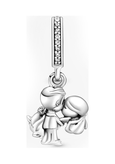 Nur Silver Gelin Ve Damat Gümüş Charm Nur-bl00279