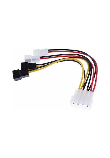 Wozlo Molex 4 Pin to 3 Pin Fan Konnektör Soket Çevirici Kablo