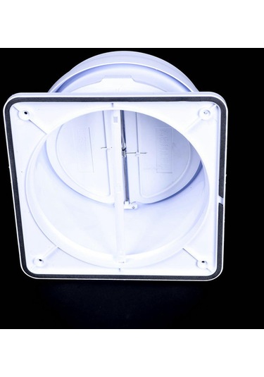 Suntek Davlumbaz Için Backdraft Damper, Kanal Taslak Engelleyici Beyaz