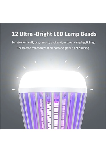 Novahub Elektrik Çarpması Sivrisinek Katili Lamba Tip-c Şarj