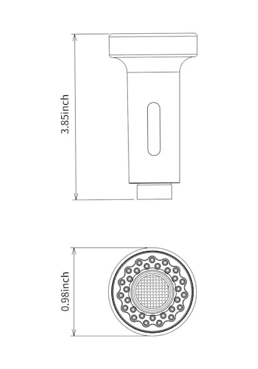 Konesam Mutfak Ve Banyo İçin Çekme Tipi 2 Fonksiyonlu Akış & Sprey Su Tasarruflu Lavabo Musluğu, G1/2 Bağlantı, Silikon Uçlar, Dayanıklı Abs Malzeme Diğer