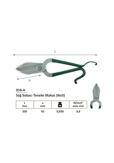 010-a Sağ Düz Sobacı Makas