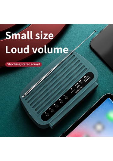 Reedark Jy-68 Siyah Bluetooth Hoparlör, 3w 2 Çift Ses, 1500mah Pil, Bt 5.0/usb/aux/fm/tf/disk Desteği, Stereo Surround Ses