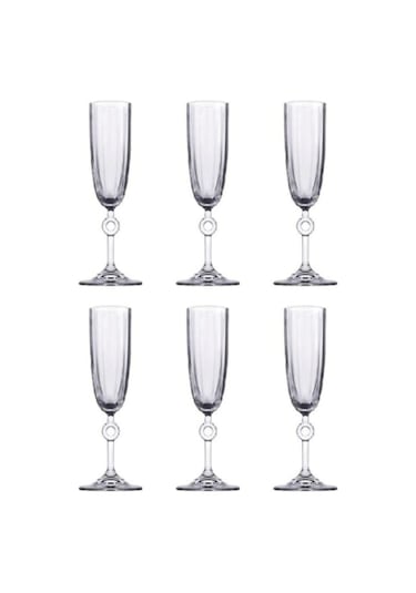 Paşabahçe 440313 Amore 6 Lı Şampanya Bardağı Ayaklı Kadeh - Kahve Yanı Su Bardağı