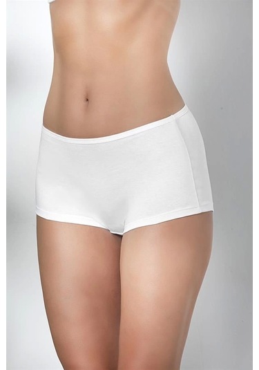 Pamuklu Boxer Külot Beyaz Brf2963 Beyaz