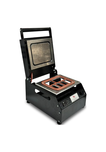 Sönmez Manuel 6 Bölmeli Kahvaltı Tabağı Kapatma Makinesi Black