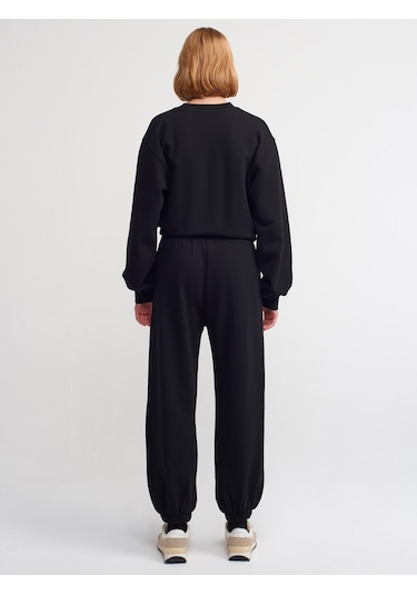 Dilvin Basic Jogger Pantalon  Siyah