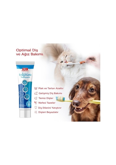 Biodent Kedi Diş Macunu 100 ML + Diş Fırçası 3'lü
