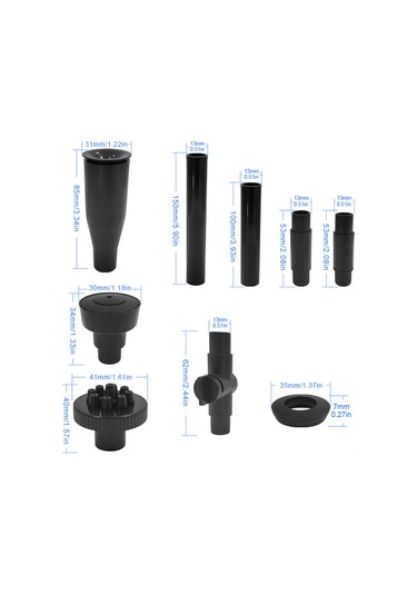 Vkemall Sm-068l12 Led Işıklı Taşınabilir Su Pompası - 1000l/s, 12 Renkli Led, 9 Nozul Seti, Balık Tankı Ve Bahçe Çeşmeleri İçin