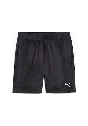Puma Tad Essentials Allover Print Erkek Siyah Şort 526719-51 Siyah