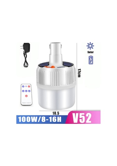 Ebitda Güneş Enerjili Led Kamp Lambası, 4 Beyaz Beyaz