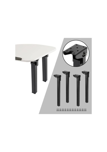 Suntek 4 Parça Katlanır Masa Ayakları Cafe Oturma Odası 550mm