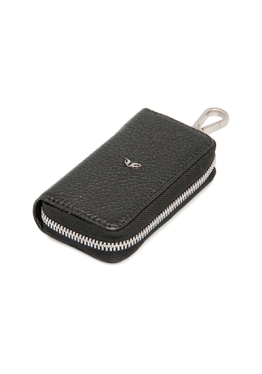 Tergan Siyah Deri Unisex Anahtarlık 00257a6f