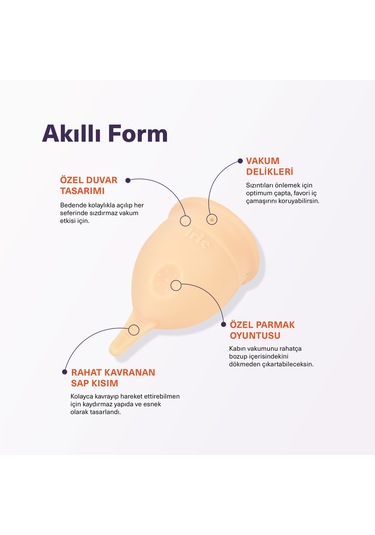 Irie Adet Kabı Regl Kabı Menstrüel Kap Menstrual Cup [[Nude Small]]