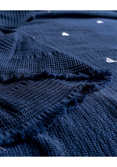 Madame Coco Riva Çift Kişilik %100 Pamuk Yatak Örtüsü - Lacivert 8684427210420 Lacivert