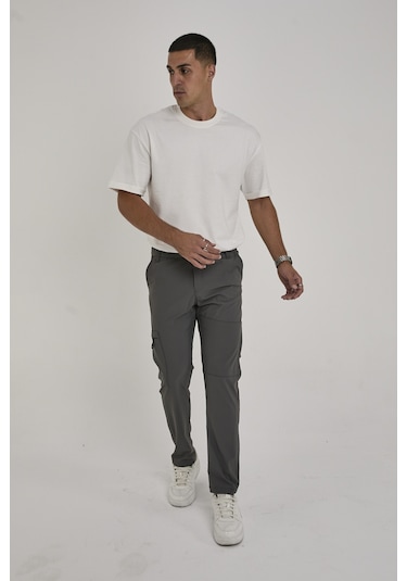 Camp529 Outdoor Tactical Su İticili Likralı Yazlık Erkek Taktik Pantolon Gri