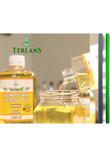 Terlans Ağartılmış Keten Yağı Resim Yağı 250 Ml Linseed Oil