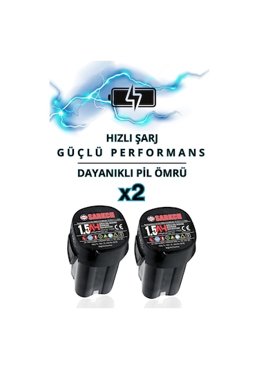 9907 Şarjlı Dal Budama Makası 30mm Kesme Çapı Yedek Bıçaklı