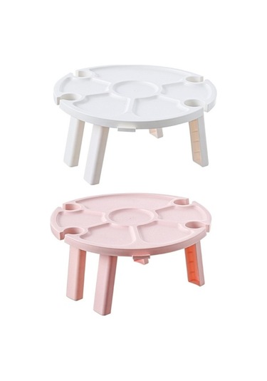 Novahub Açık Piknik Taşınabilir Katlanır Şarap Masası Rüya Pembe, Size: Picnic Table Pink Pembe Pembe