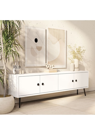 4052 Next 150 Cm Tv Ünitesi Beyaz Beyaz