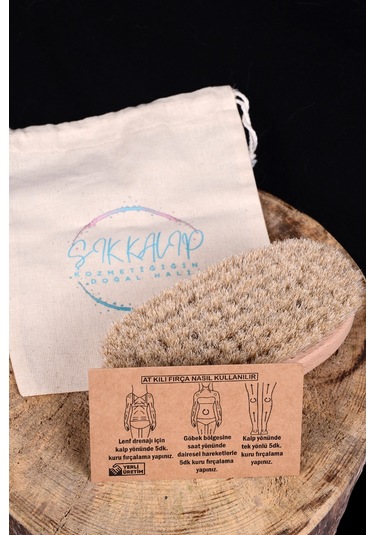 Şık Kalıp Doğal At Kılı Selülit Fırçası