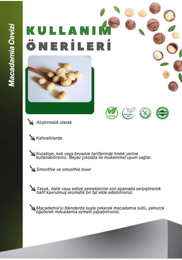 Makedemya Fındığı 100g Macadamia Nuts 100 G