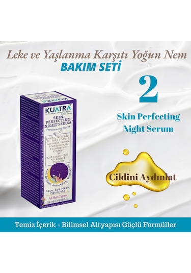 Kuatra Koyu Leke ve  Yoğun Nemlendirici Gece Bakım Seti