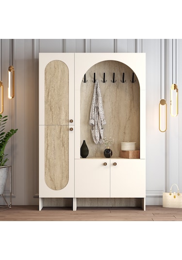 Palermo Portmanto Kl V108 - Krem / Traverten Krem / Traverten