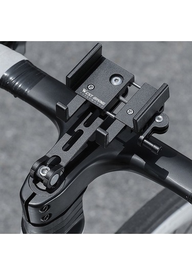 Tongxida Yp0715080 Alüminyum Telefon Tutucu, Siyah, Bisiklet Montajı, Bisiklet Gps Braketi, Uygun Siyah