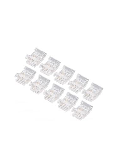 Kosona 10 Adet Cob Led Şerit Bağlantı Elemanı - 3pin 10mm, Kaynaklı Olmayan, Sürekli Bağlantı, Ev Ofis İçin, Pc Malzeme