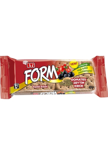 Eti Form Domatesli Zeytinli Ve Kekikli Bisküvi 40 G X 12 Adet
