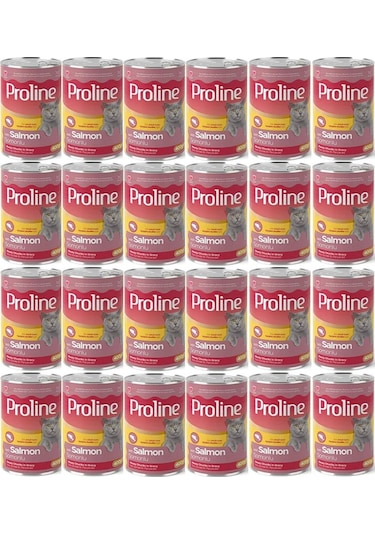 Pro Line Somonlu Yetişkin Kedi Konservesi 24 x 400 G