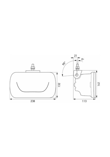 Hella Off-road Sis Lambasi 12-24v Jumbo Led Uzun Huzme Far 1fe016773-001