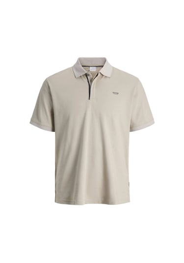 Jack&jones Jpr Theo Ss Erkek Polo Yaka Tişört 12286335 Bej