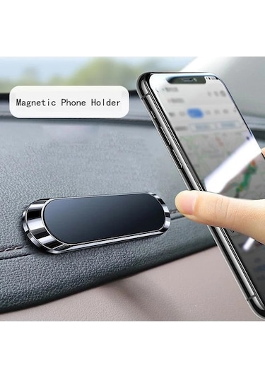 Çok Amaçlı Güçlü 6 Mıknatıslı Manyetik Telefon Tutucu Siyah