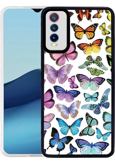 Khayra Vivo Y20s Kılıf M-fit Desenli Kapak - Butterfly No3 Butterfly No3