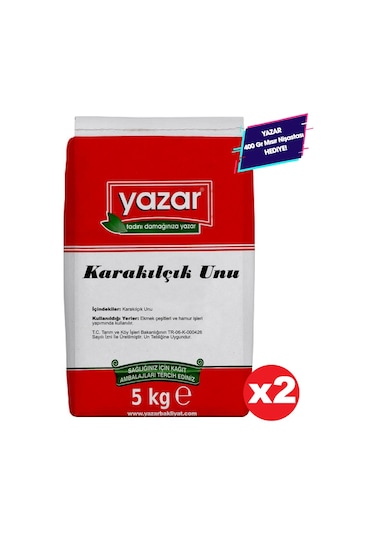 Yazar Taş Değirmende Öğütülmüş Karakılçık Unu 2 x 5 KG