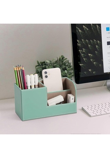 Fortunelane Masa Kalem Tutucu - Masa Organizatörü, Ofis Dekorasyonu, Nane Yeşili