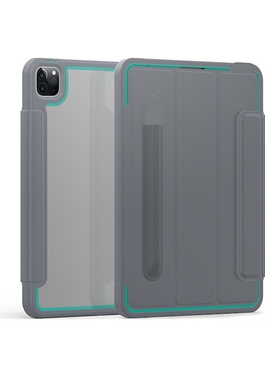 Yunboo İpad Uyumlu Uyumlu Pro 11 2.nesil 2020 Uyumlu Şık Tpu Kılıf - Kalem Şarj, 3 Katmanlı Koruma Ve Katlanabilir Dizayn Diğer Diğer