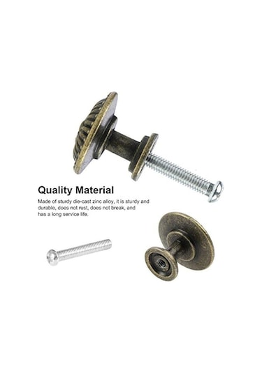 Vintage Çekmece Kulpları Eski Mobilya, 24mm Yuvarlak Retro Mutfak Mobilyası Düğmeleri Dolap Kapısı Mutfak Dolabı Banyo Kullanışlı Dolap 8