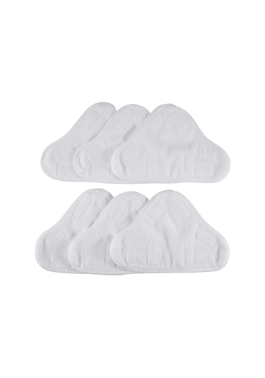 Crackedice H2o X5 Buharlı Paspas Temizleyici Zemin Yıkanabilir Mikrofiber Pedler İçin 6 Adet Ped