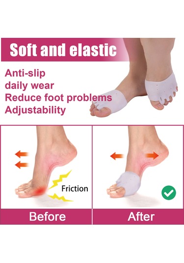 Hangfox Silikon Ayak Parmak Düzeltici - Aşırı Eğimi Ve Örtüşmeyi Giderir, Ayıran Ve Geliştirici Fonksiyonlu, Yıkama Yapılabilir, Tekrarlı Kullanım