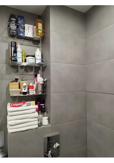 Potato Banyo Ve Mutfak İçin Cırt Cırtlı Raf 233155194 Krom